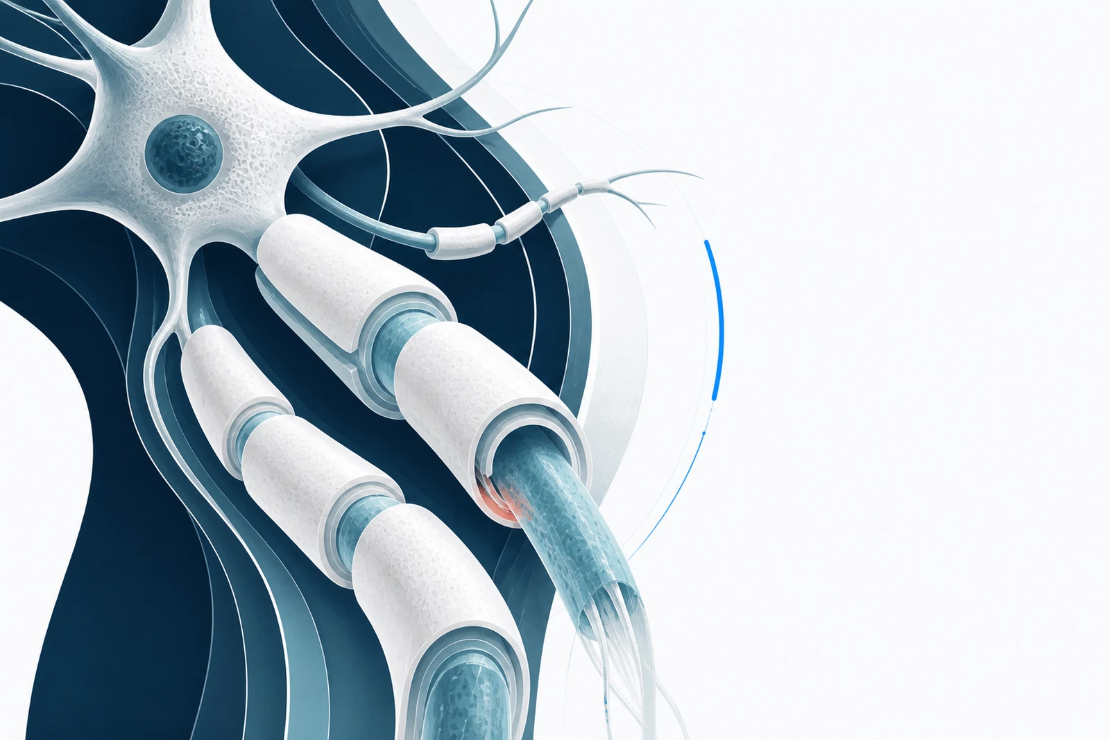 Medical illustration for multiple sclerosis