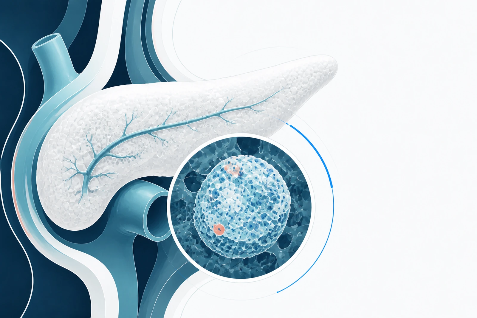 Medical illustration for type 1 diabetes